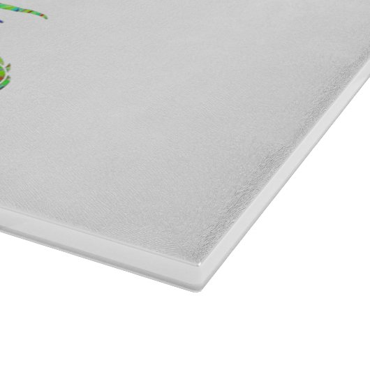 Verbazingwekkend mozaïek groene draak persoonlijk snijplank (Hoek)