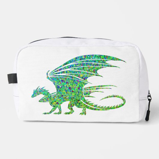 Verbazingwekkend Mozaïek Groene Draak Toilettasje (Voorkant)