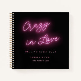 Verbazingwekkend Neon Glow Wedding Guestbook Notitieboek