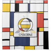 Verbazingwekkend neoplasticisme Art Monogram. Brie Douchegordijn (Voorkant)