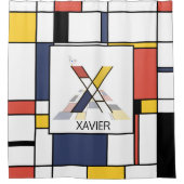 Verbazingwekkend neoplasticisme Art Monogram. Brie Douchegordijn (Voorkant)