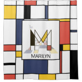 Verbazingwekkend neoplasticisme Art Monogram. Brie Douchegordijn (Voorkant)