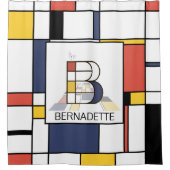 Verbazingwekkend neoplasticisme Art Monogram. Brie Douchegordijn (Voorkant)