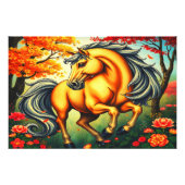 VERBAZINGWEKKEND PAARD FOTO AFDRUK (Voorkant)