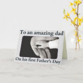 Verbazingwekkend pap First Vaderdag Foto Glitter K Kaart (Gele Bloem)