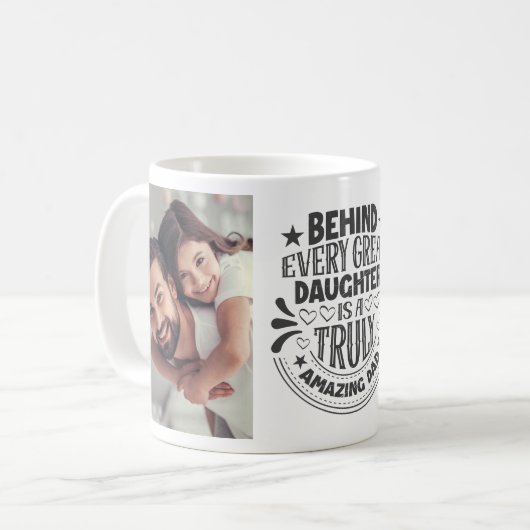 Verbazingwekkend pap persoonlijke foto-collage koffiemok (Voorkant links)