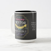 Verbazingwekkend personaliseer mentor dank u gesch tweekleurige koffiemok (Voorkant links)