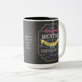 Verbazingwekkend personaliseer mentor dank u gesch tweekleurige koffiemok (Voorkant rechts)
