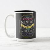 Verbazingwekkend personaliseer mentor dank u gesch tweekleurige koffiemok (Links)