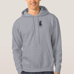 Verbazingwekkend portret van schattige zwarte labr hoodie