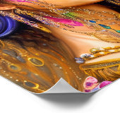 Verbazingwekkend realistische zigeunerdame Triptyc Poster (Hoek)