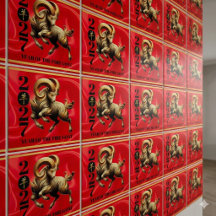 Verbazingwekkend Rood Goud Chinees Jaar van de Vuu