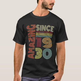 Verbazingwekkend sinds 1930  Retro stijl Verjaarda T-shirt