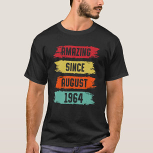 Verbazingwekkend sinds augustus 1964 59 jaar oud 5 t-shirt