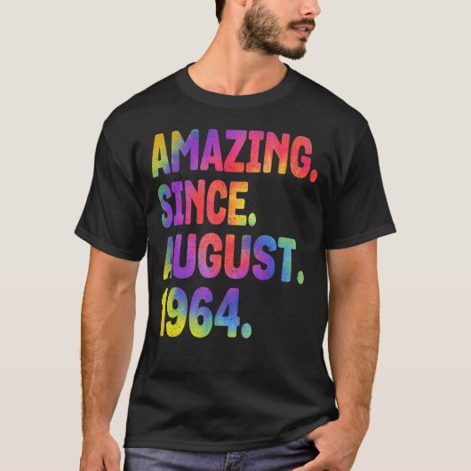 Verbazingwekkend sinds augustus 1964 59 jaar oud 5 t-shirt (Voorkant)