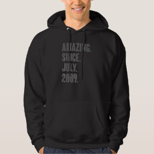 Verbazingwekkend sinds juli 2009 13 jaar oud op de hoodie