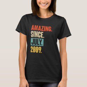 Verbazingwekkend sinds juli 2009 13 jaar oud op de t-shirt
