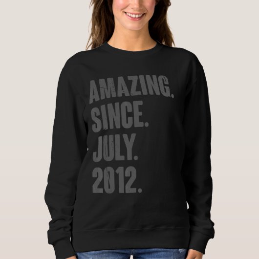 Verbazingwekkend sinds juli 2012 10 jaar oude 10e trui (Voorkant)