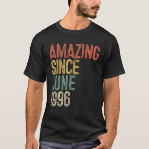 Verbazingwekkend sinds juni 1996 Mannen vrouw 25 s T-shirt