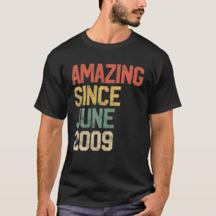 Verbazingwekkend sinds juni 2009 Kinder 12e verjaa T-shirt