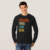 Verbazingwekkend sinds juni 2010 12 jaar oude 12e t-shirt (Voorkant volledig)