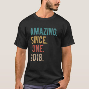 Verbazingwekkend sinds juni 2018 4 jaar dag vierde t-shirt