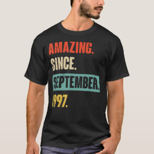 Verbazingwekkend sinds september 1997 50ste verjaa t-shirt