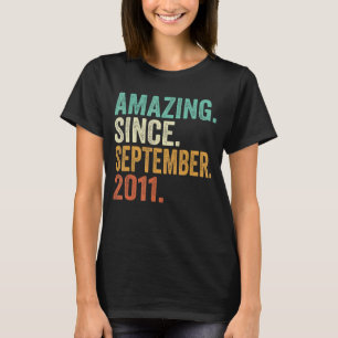 Verbazingwekkend sinds september 2011 11 jaar oude t-shirt