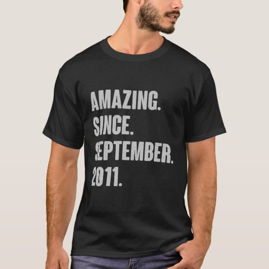 Verbazingwekkend sinds september 2011: Birthday Gi T-shirt (Voorkant)