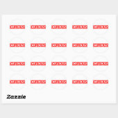 Verbazingwekkend stempel ronde sticker (Vel)