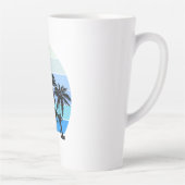 Verbazingwekkend strand ontwerp latte mok (Rechts)