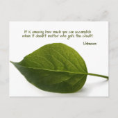 "Verbazingwekkend teamwork" Inspirerend quote Briefkaart (Voorkant)