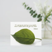 "Verbazingwekkend teamwork" Inspirerend quote Briefkaart (Staand voorkant)