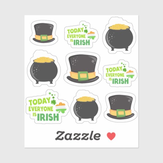 Verbazingwekkend thema St. Patrick's Day Sticker (Vel)