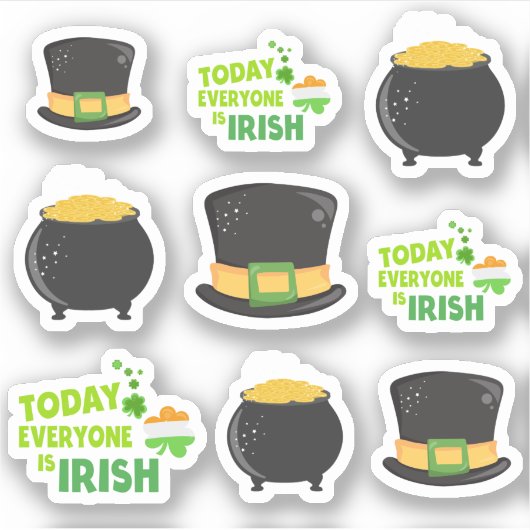 Verbazingwekkend thema St. Patrick's Day Sticker (Voorkant)