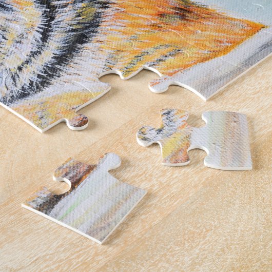 Verbazingwekkend tijger schilderen legpuzzel (Zijkant)