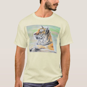 Verbazingwekkend tijger schilderen t-shirt