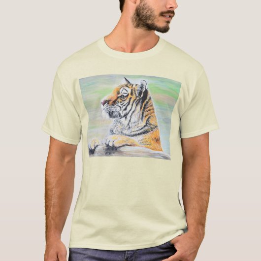 Verbazingwekkend tijger schilderen t-shirt (Voorkant)