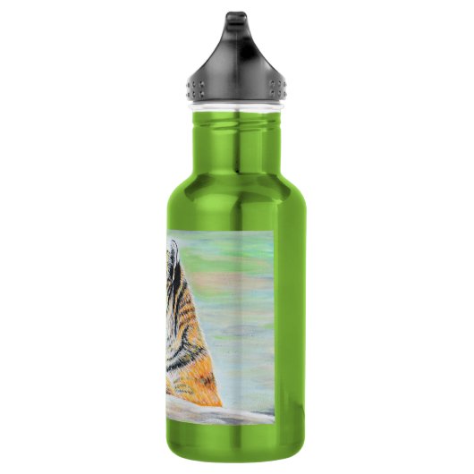 Verbazingwekkend tijger schilderen waterfles  (Rechts)