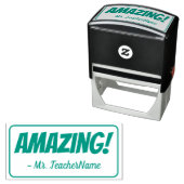 "Verbazingwekkend!" Tutor Rubber Stamp Zelfinktende Stempel (In situ)