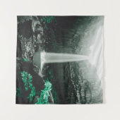 Verbazingwekkend uitzicht van de waterval van Svar Wandkleed (Voorkant (horizontaal))