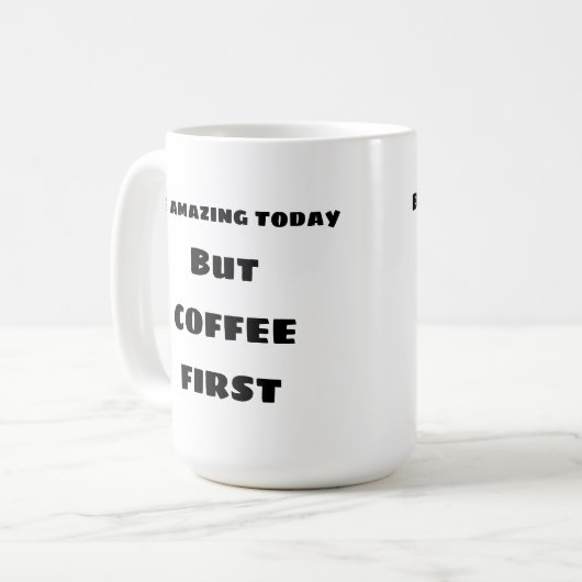 Verbazingwekkend vandaag de Mok COFFEE (Voorkant links)