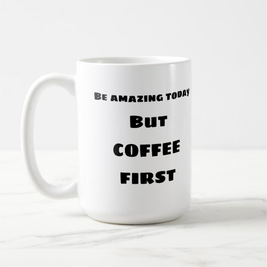 Verbazingwekkend vandaag de Mok COFFEE (Links)