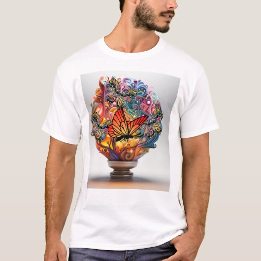 Verbazingwekkend vlinder T-shirt ontwerp (Voorkant)