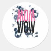 verbazingwekkend wow licht, ronde sticker (Voorkant)