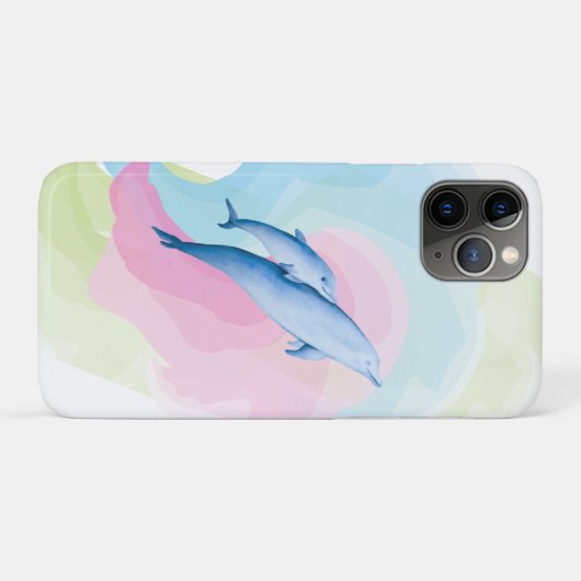 Verbazingwekkend zee met dolfijnen Case-Mate iPhone case (Achterkant (horizontaal))