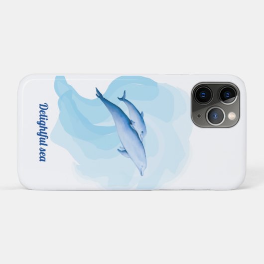 Verbazingwekkend zee met dolfijnen Case-Mate iPhone case (Achterkant (horizontaal))