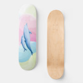Verbazingwekkend zee met dolfijnen persoonlijk skateboard (Voorkant)