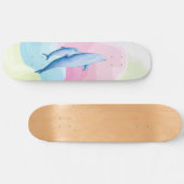 Verbazingwekkend zee met dolfijnen persoonlijk skateboard (Horizontaal)