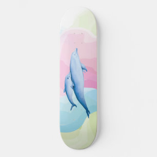 Verbazingwekkend zee met dolfijnen persoonlijk skateboard